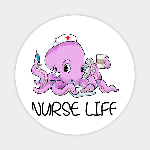 Nursing Nurse Life Hospital Caregiver Magnet by bigD